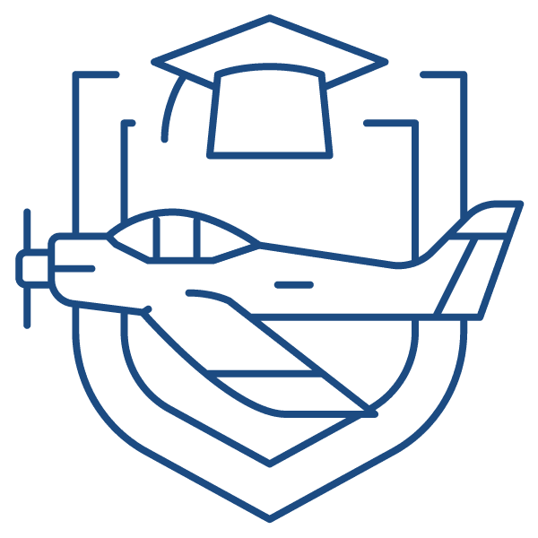 Flight Training Graduation Hat and Emblem